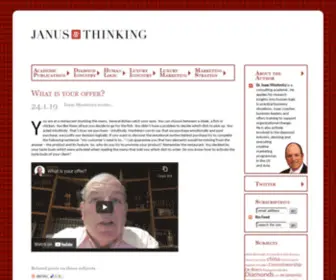 Janusthinking.com(Janus Thinking) Screenshot