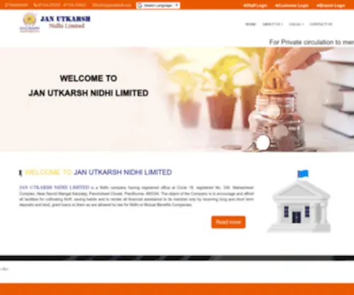Janutkarsh.com(JAN UTKARSH NIDHI LIMITED) Screenshot