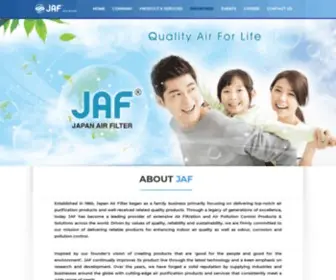 Japanairfilter.com(Industrial Air Filtration System & Odour Removal Expert) Screenshot