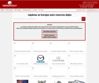 Japanauto.lv(Toyota, Lexus, Nissan, infiniti, Hyundai, Kia, Honda, Mazda, Mitsubishi, Ssangyong, Subaru rezerves da) Screenshot