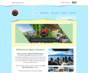 Japancampers.com(Campervan Rental) Screenshot