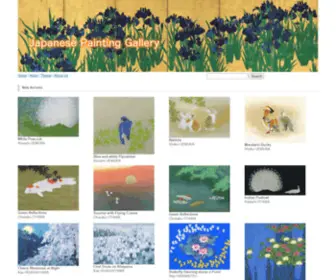 Japanese-Painting.com(Japanese Painting Gallery) Screenshot