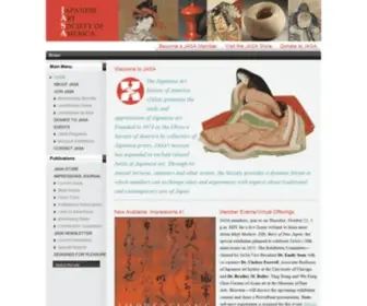 Japaneseartsoc.org(The zodiacal year 2021) Screenshot
