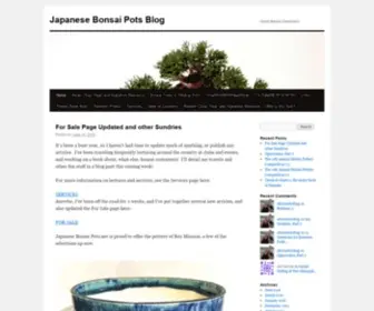 Japanesebonsaipots.net(Japanese Bonsai Pots Blog) Screenshot