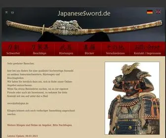 Japanesesword.de(Japanese Sword) Screenshot