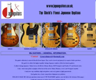 Japanguitars.co.uk(Homepage japanguitars) Screenshot