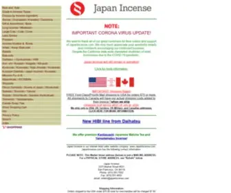 Japanincense.com(Japan Incense Home) Screenshot