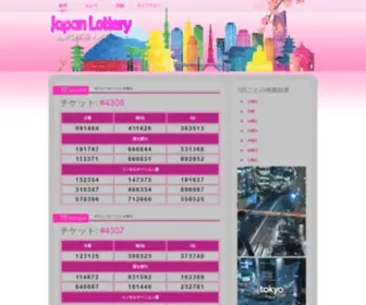 Japanlottery.tokyo(Panama Pick4) Screenshot