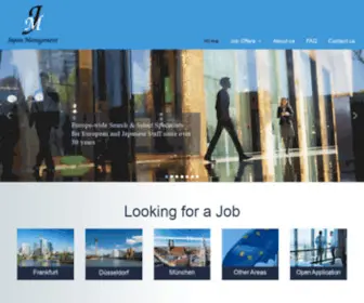 Japanmanagement.de(Search & Select Specialists for European and Japanese Staff) Screenshot