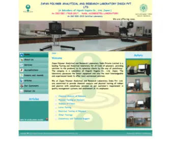 Japanpolymerlab.com(Japan Polymer Analytical and Research Laboratory India Pvt Ltd) Screenshot