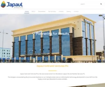 Japaulgroup.com(Japaul Gold and Ventures Plc) Screenshot