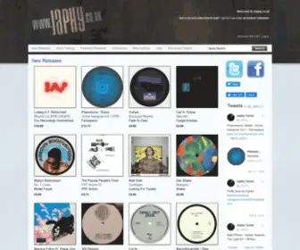 Japhy.co.uk(Independent record store specialising in Deep House) Screenshot
