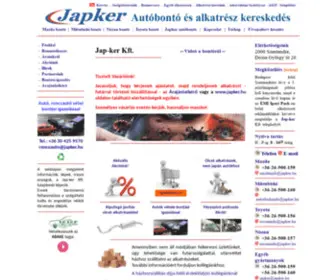 Japker.hu(Autóbontó) Screenshot