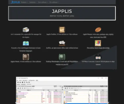 Japplis.com(Online Java Applications) Screenshot
