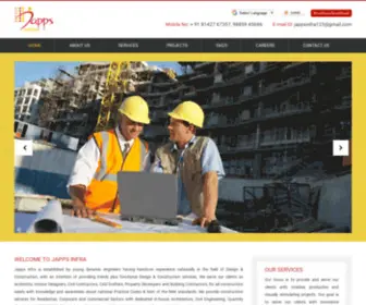 Jappsinfra.com(Residential Building contractors in Nellore) Screenshot