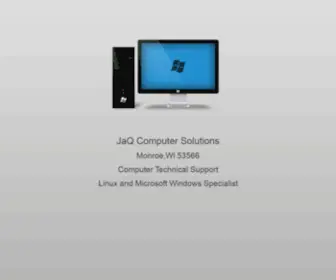 JaqSolutions.com(Computer Repair Monroe WI) Screenshot