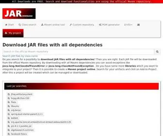 Jar-Download.com(Download JAR files with all dependencies) Screenshot