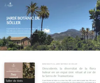 JardibotaniCDesoller.org(Jardí Botànic de Sóller) Screenshot