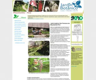 Jardinbotanicomoyobamba.com(Ecología Perú) Screenshot