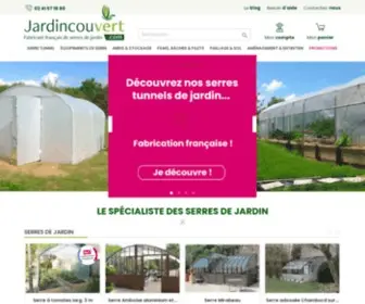 Jardincouvert.com(Fabricant français de serres de jardin) Screenshot