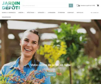 Jardindepot.ca(Centre de jardin en ligne Laurentides Lanaudière) Screenshot