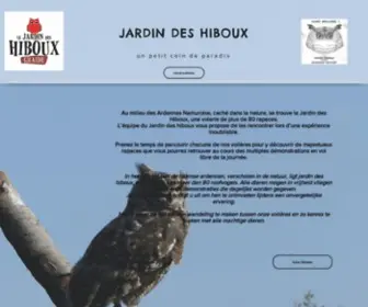 Jardindeshiboux.be(Jardin des Hiboux) Screenshot