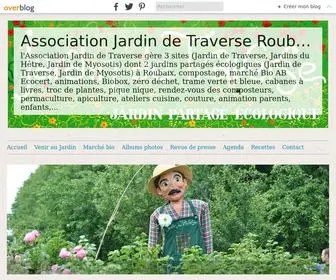 Jardindetraverse.fr(Association Jardin de Traverse Roubaix) Screenshot