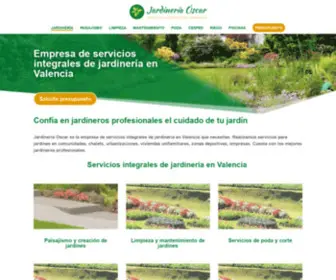 Jardineriaoscar.es(Jardineros en Valencia) Screenshot