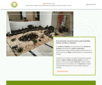 Jardineriayviverocaprichos.com(Servicio de jardinería en Tijuana) Screenshot