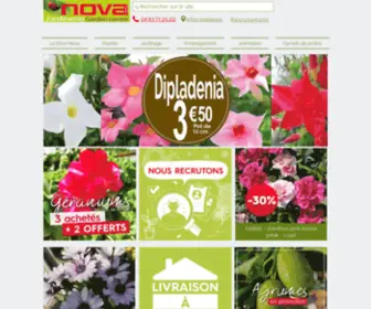 Jardinerienova.com(Jardinerie Nova à Opio dans les Aples) Screenshot