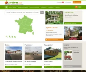 Jardinez.com(Guide des parcs et jardins de France et portail du jardinage) Screenshot