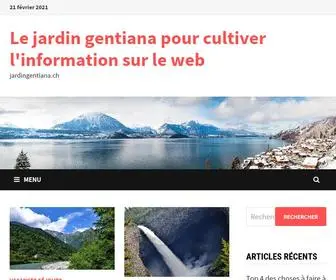 Jardingentiana.ch(Le jardin gentiana pour cultiver l'information sur le web) Screenshot