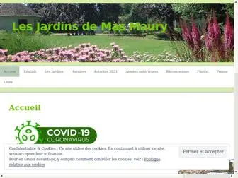 Jardinsdemasmaury.fr(Les Jardins de Mas Maury) Screenshot