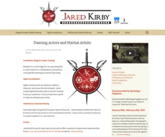 Jaredkirby.com(Training Actors and Martial Artists) Screenshot