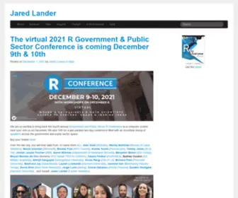 Jaredlander.com(Jared Lander) Screenshot