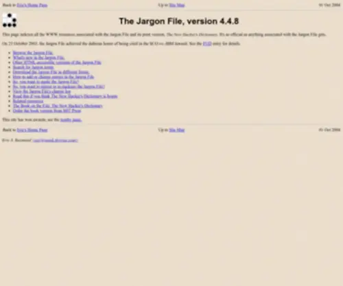 Jargon.org(Jargon File Resources) Screenshot