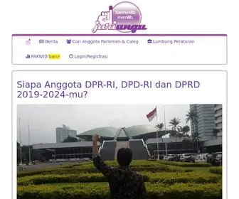 Jariungu.com(Tentang anggota DPR) Screenshot