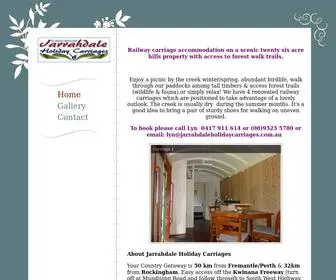 Jarrahdaleholidaycarriages.com.au(Jarrahdale Holiday Carriages) Screenshot