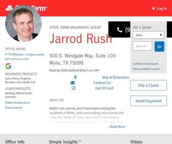 Jarrodrush.com(State Farm Insurance Agent Jarrod Rush in Wylie TX) Screenshot
