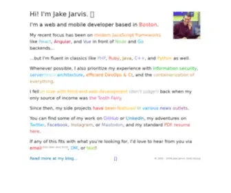 Jarv.is(Jake Jarvis) Screenshot