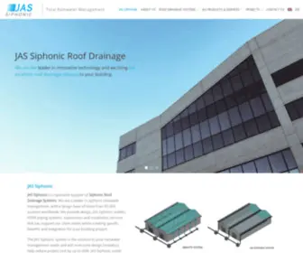 Jas-Siphonic.com(Total Rainwater Management) Screenshot