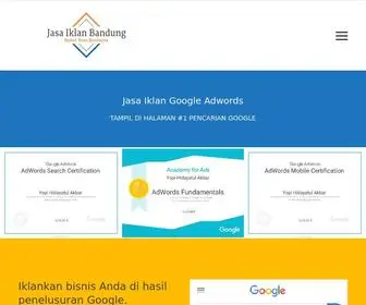 Jasaiklanbandung.com(Jasa Iklan Google Adwords) Screenshot