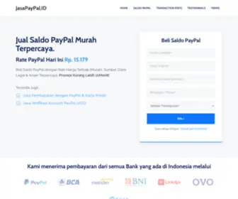 Jasapaypal.id(Website Jual Beli Saldo PayPal Murah Terpercaya Indonesia 2020) Screenshot