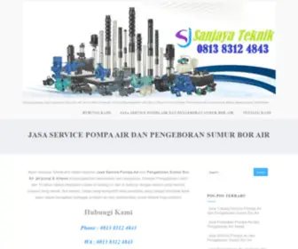 Jasapengeboranair.com(Jasa Service Pompa Air dan Pengeboran Sumur Bor Air) Screenshot