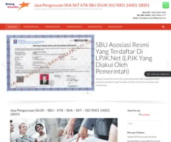 Jasapengurusansiujk.co.id(TEMPAT PENGURUSAN SKA SKT KTA SBU SIUJK ISOTERBAIK DI INDONESIA) Screenshot