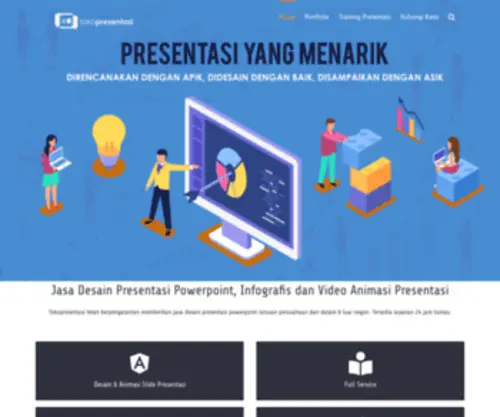 Jasapowerpoint.com(Jasa Desain Powerpoint Presentasi Animasi Kreatif Indonesia) Screenshot