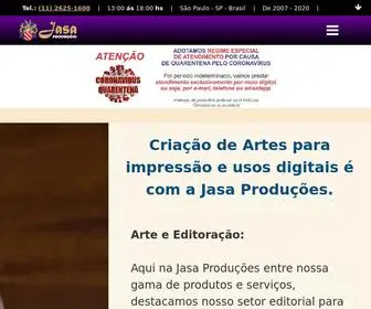 Jasaproducoes.com.br(Arte para impressão e web) Screenshot