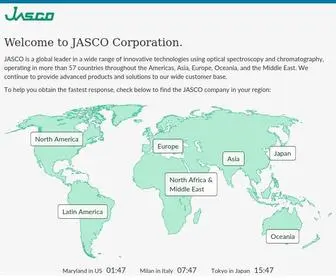 Jasco.co.jp(JASCO Corporation) Screenshot