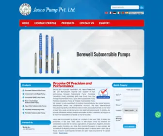 Jascopump.net(Submersible Pump Sets manufacturers) Screenshot