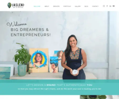 Jaslenidesigns.com(Magic for You & Your Business) Screenshot